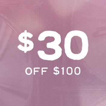$30 Off $100+