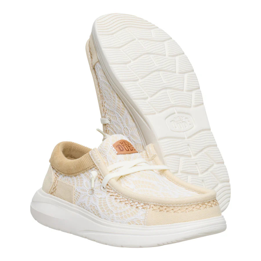 Wendy Comf Patchwork - Ivory/Tan