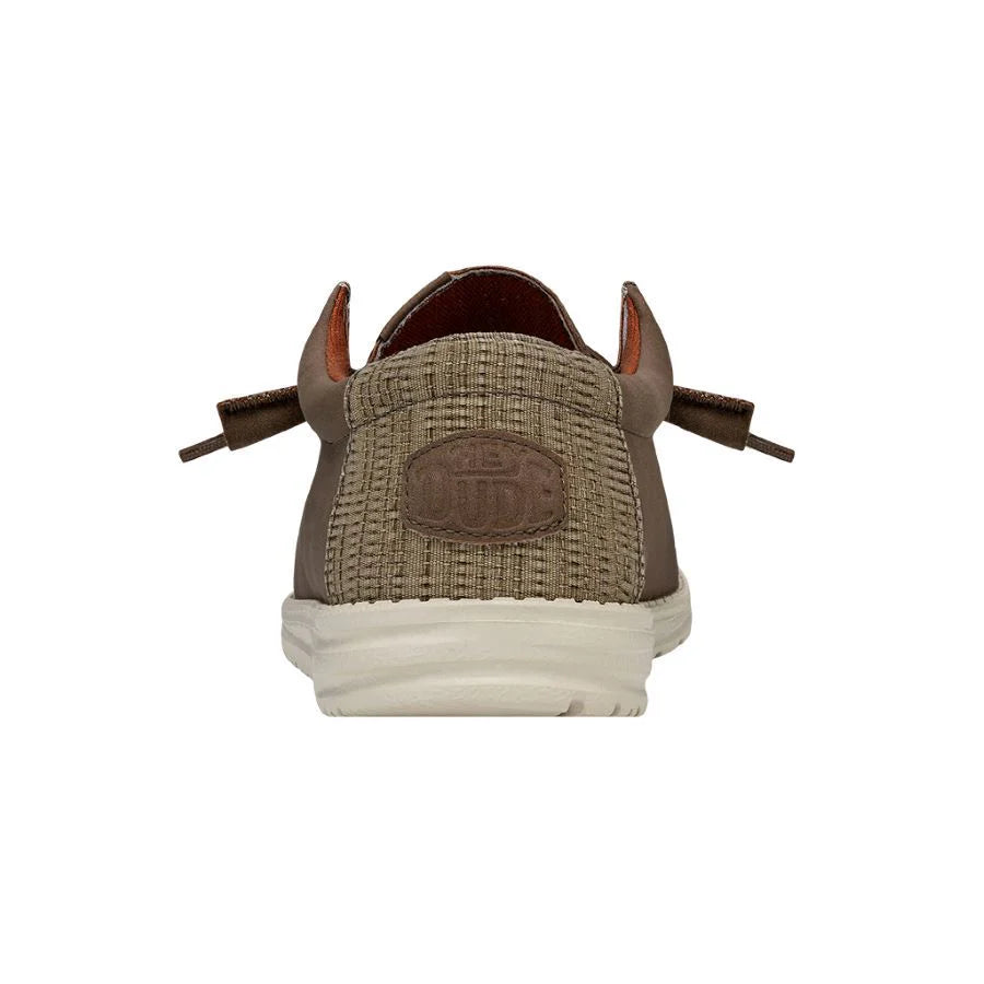 Wally Fabricated Leather Wide - Tan