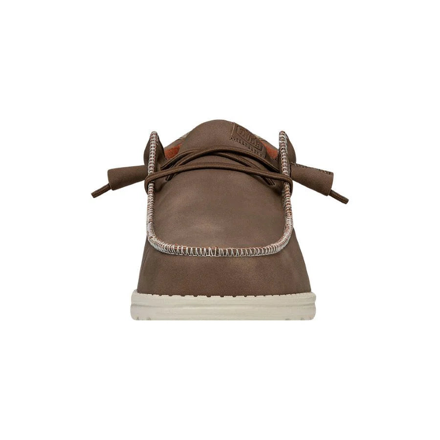 Wally Fabricated Leather Wide - Tan
