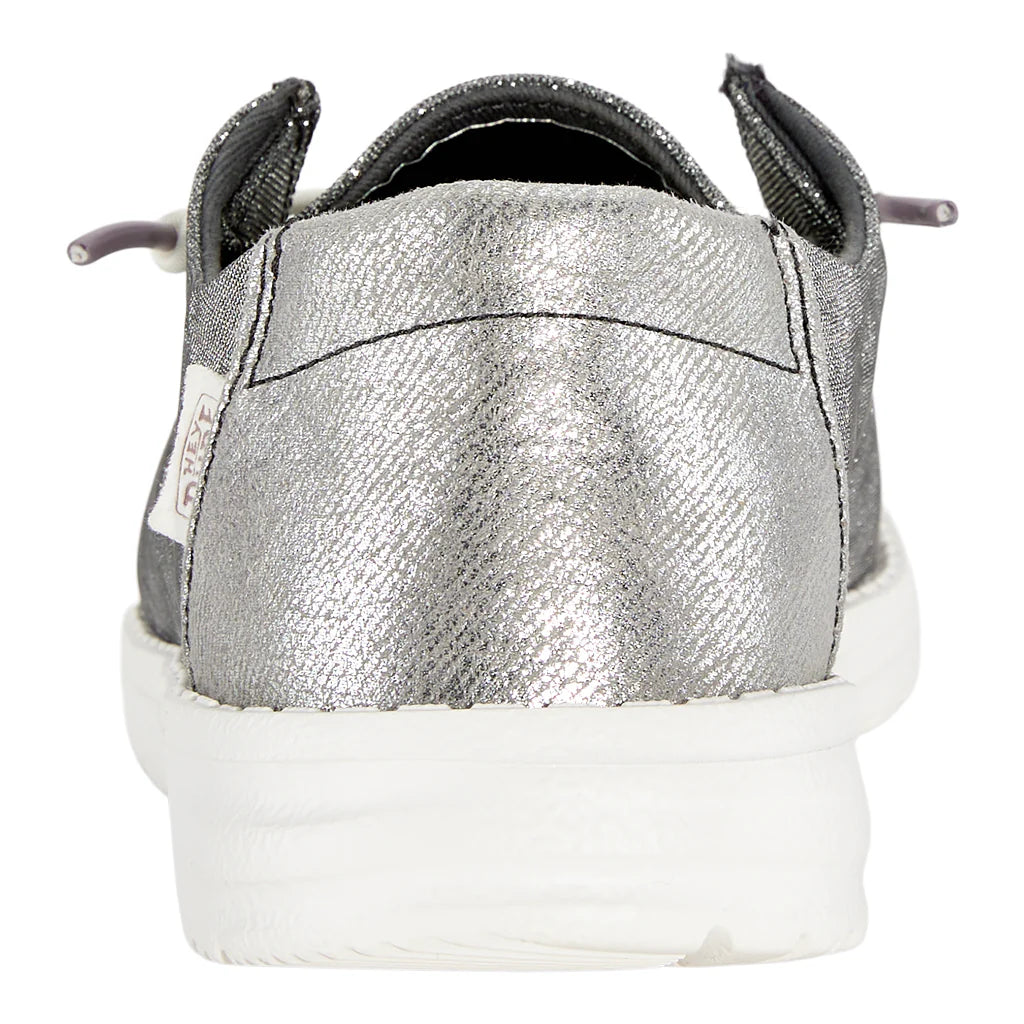 Wendy Metallic Sparkle Wide - Charcoal