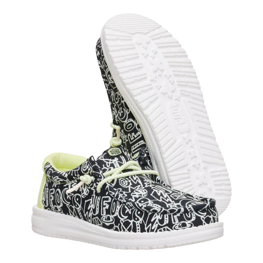 Wally Youth Space Glow - Black/White