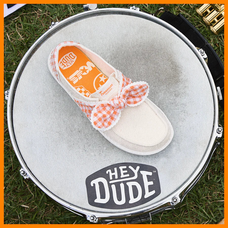 Wendy Bow Tennessee Vols - White/Orangesicle