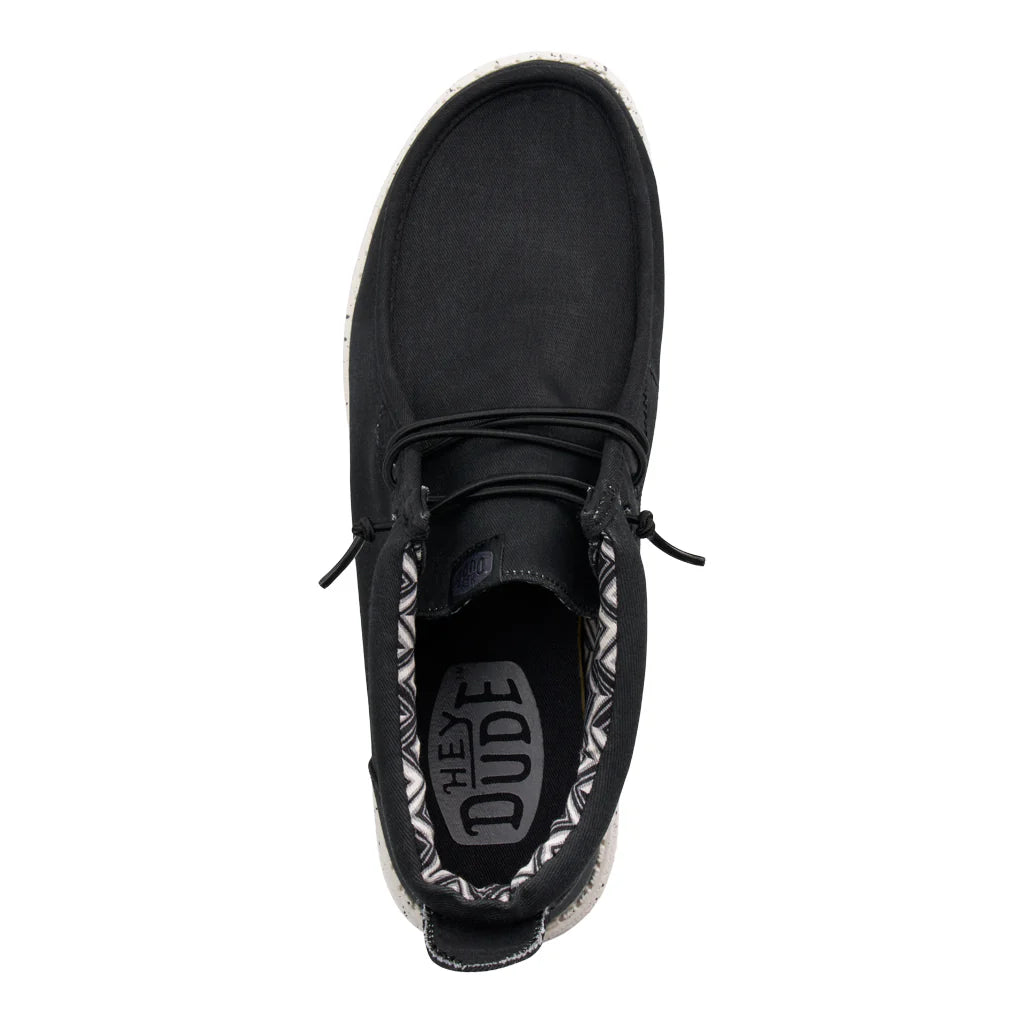 Wally Mid Canvas - Black/White