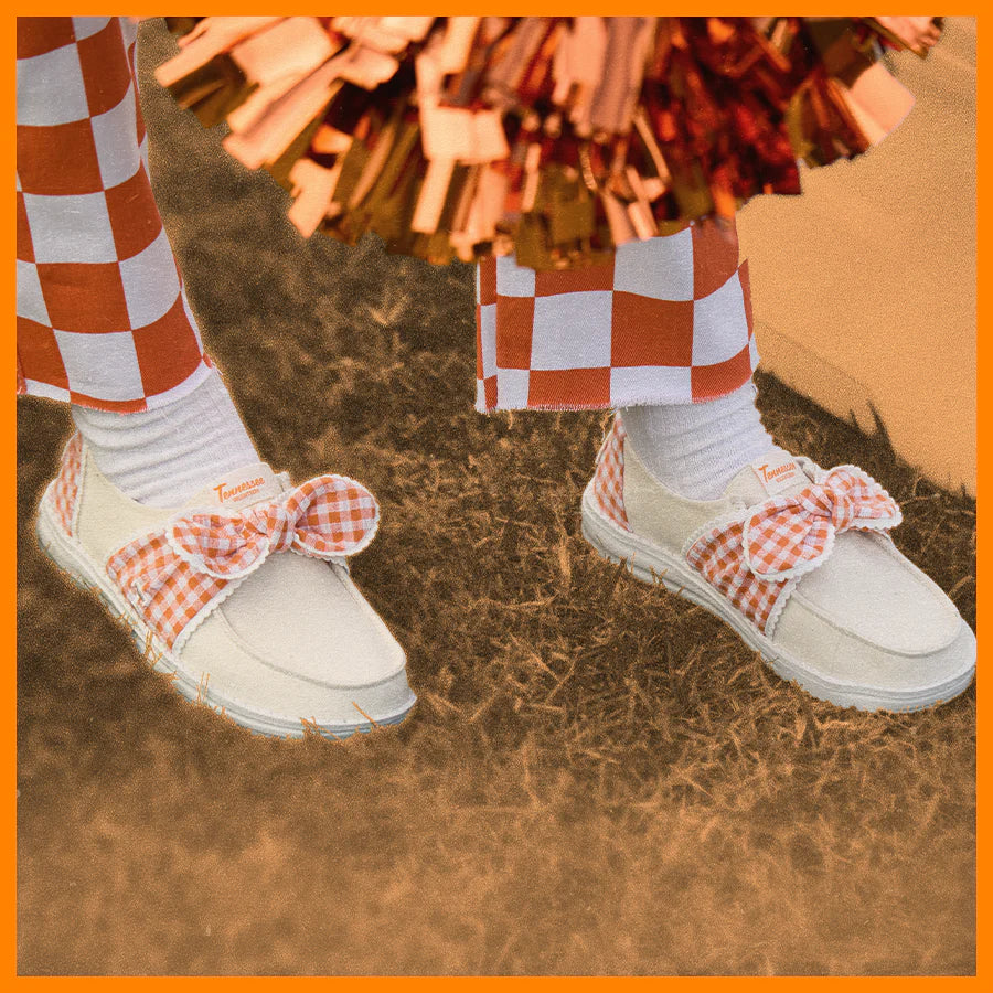 Wendy Bow Tennessee Vols - White/Orangesicle