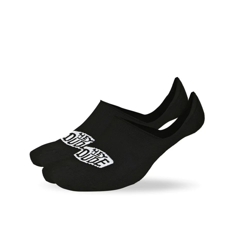 HEYDUDE No Show Sock 3 Pack - Black