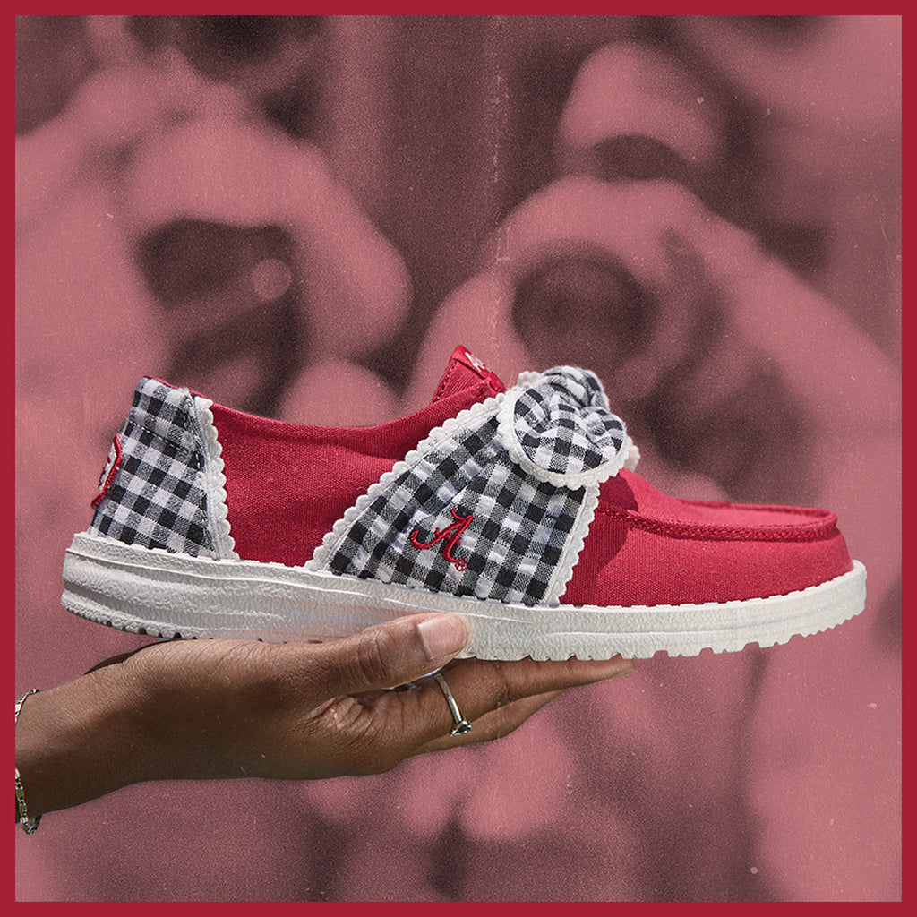 Wendy Bow Alabama Crimson Tide - Crimson/White