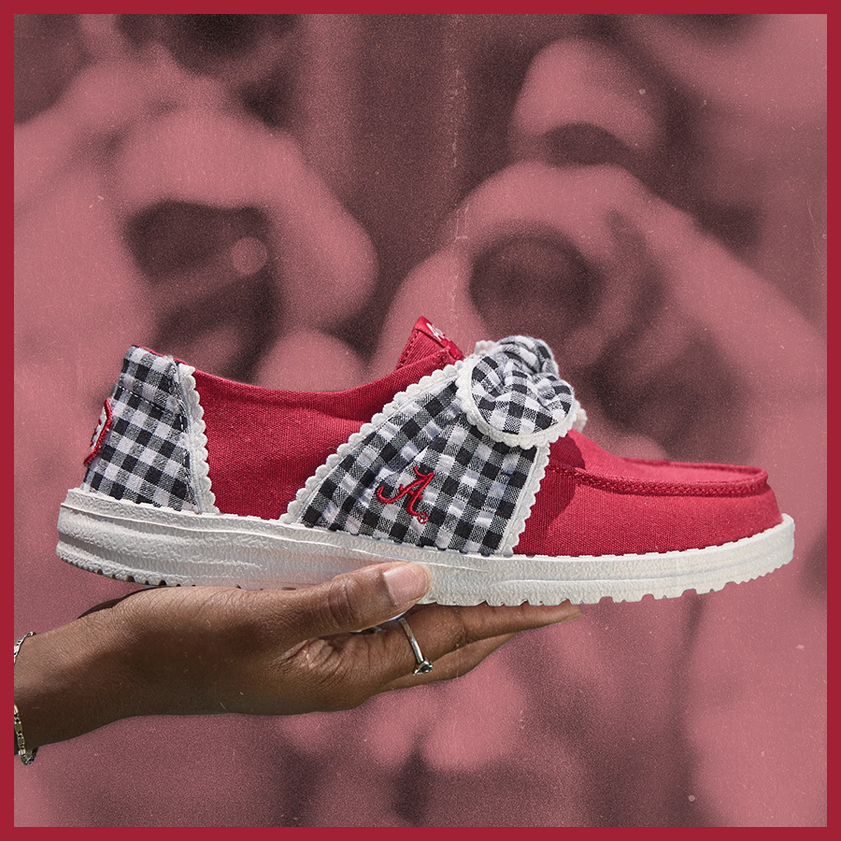Wendy Bow Alabama Crimson Tide - Crimson/White