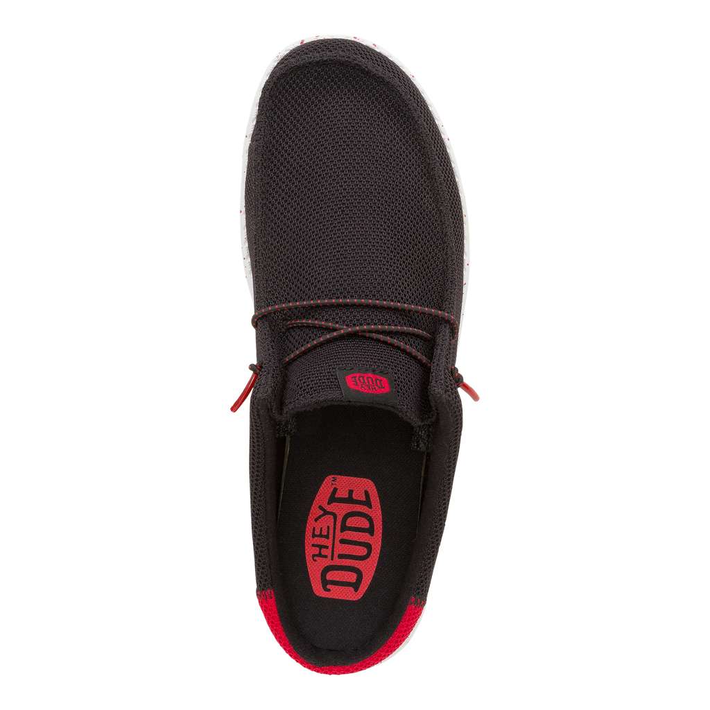Wally Slip Varsity - Black/Red