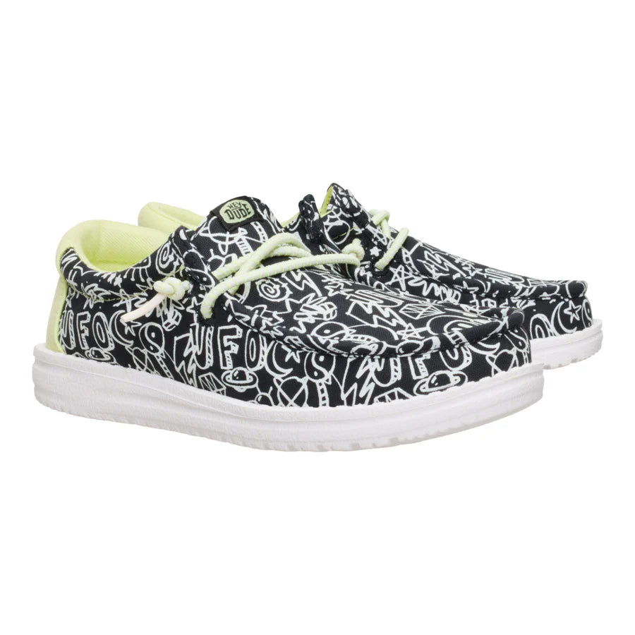 Wally Youth Space Glow - Black/White