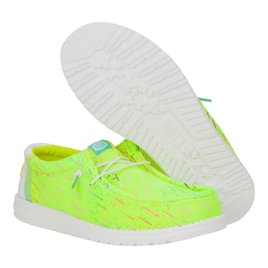 Wally Party Mesh - Lime Punch/White