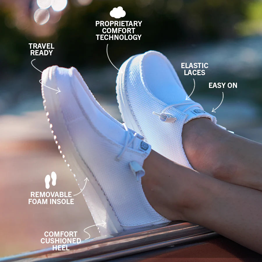 Wendy Stretch Sox Wide - Stone White