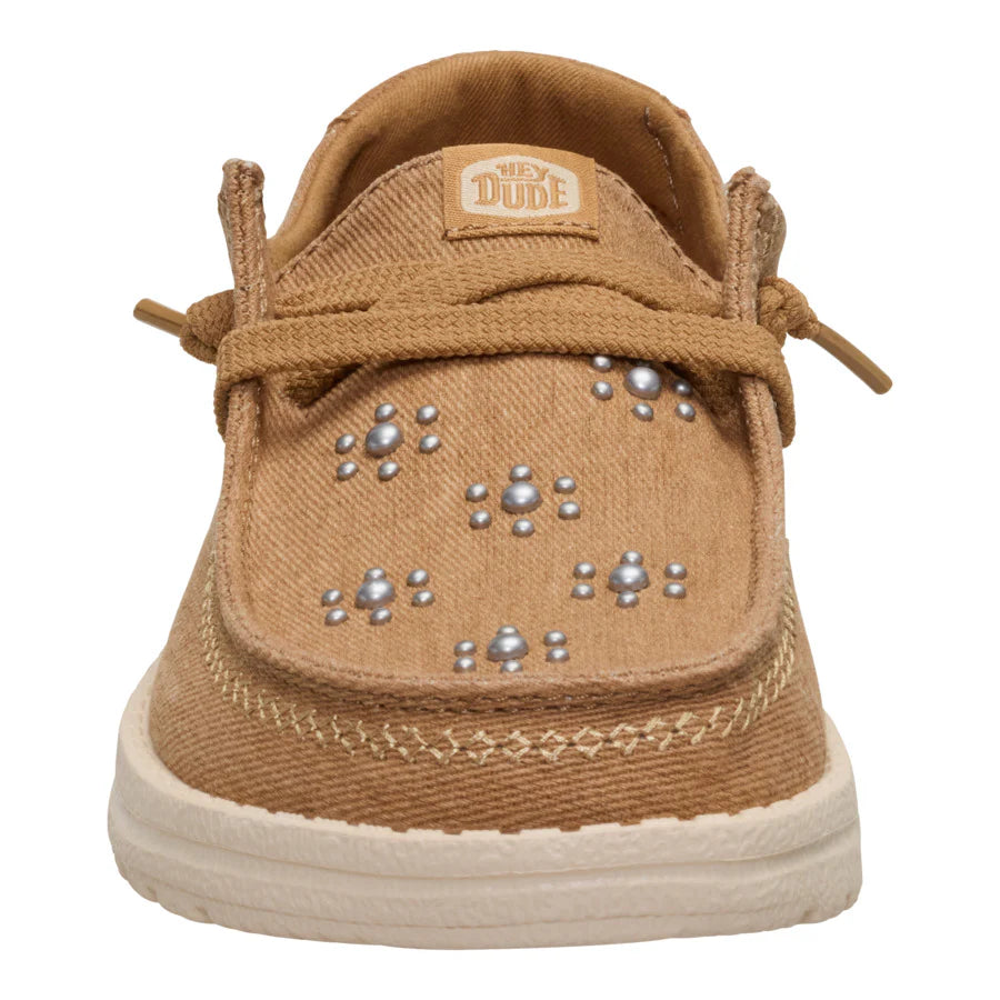 Wendy Star Stud - Cognac/Tan