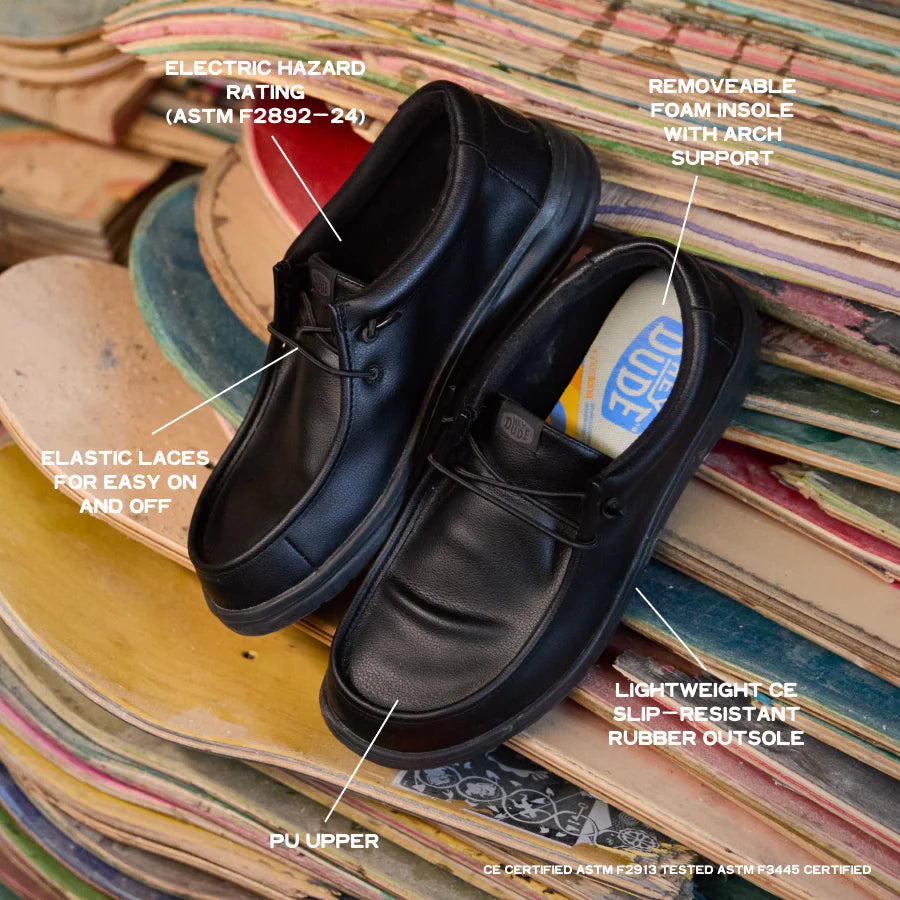 Wally Work CE Classic Slip Resistant - Black