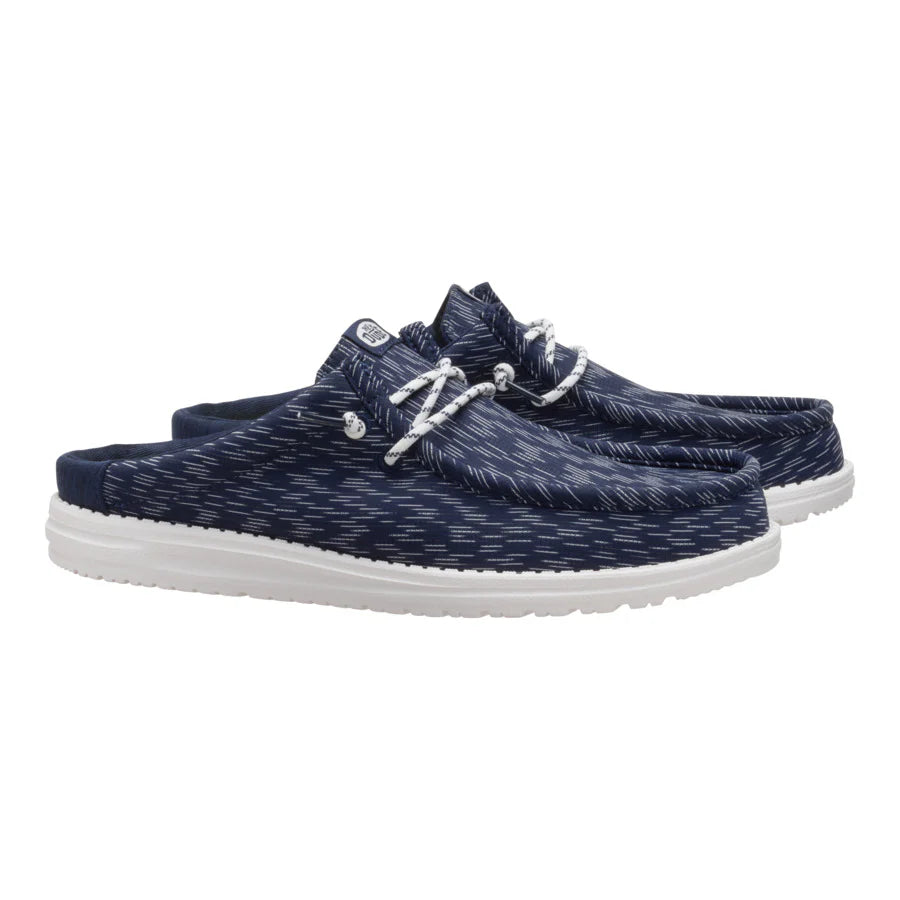 Wally Slip Jersey Jacquard - Navy Blazer/White