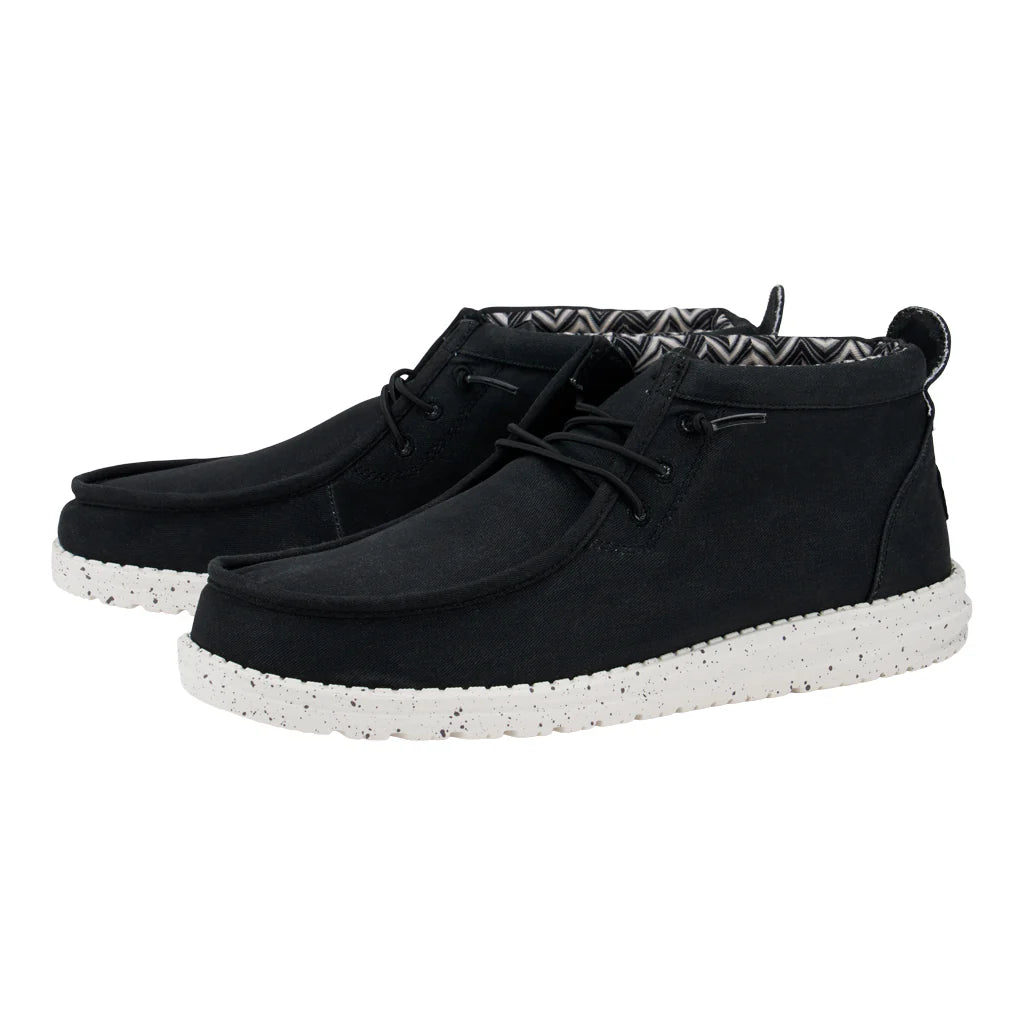Wally Mid Canvas - Black/White