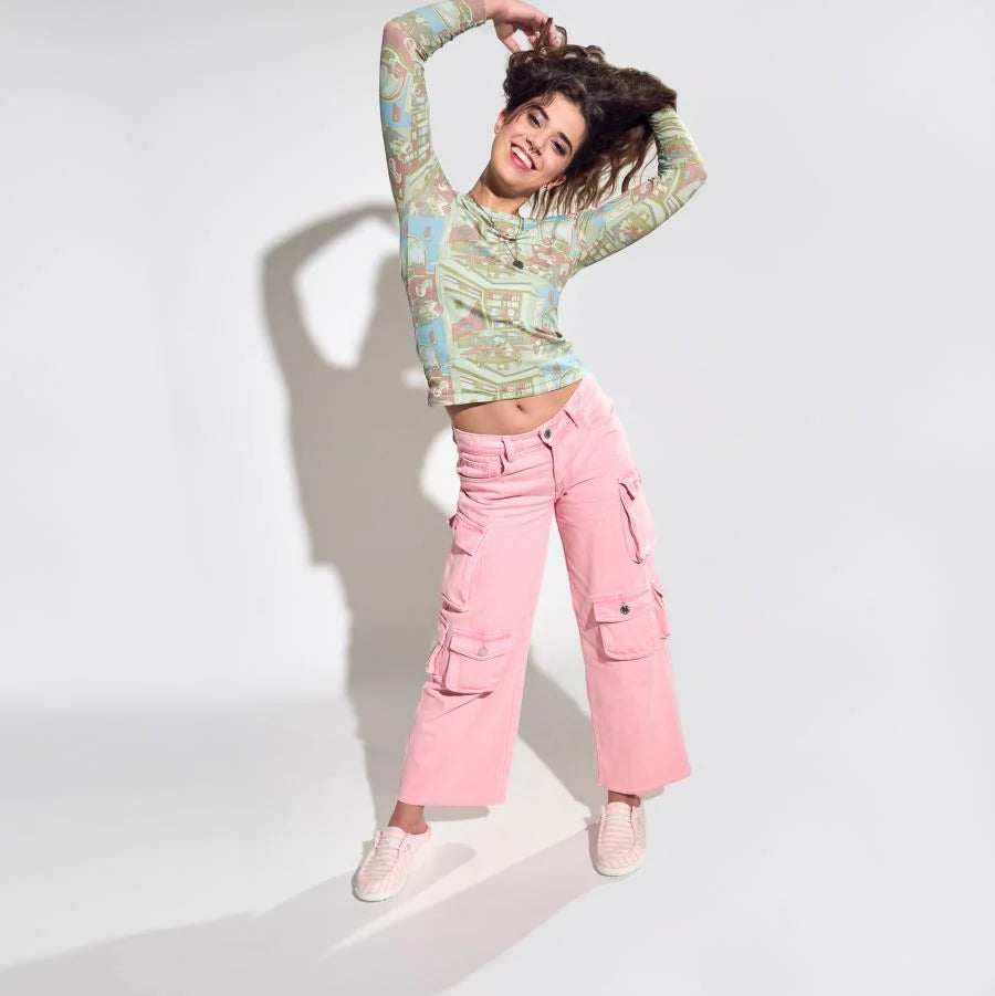 Wendy Slip Terry Stripe - Stripe Pink/White